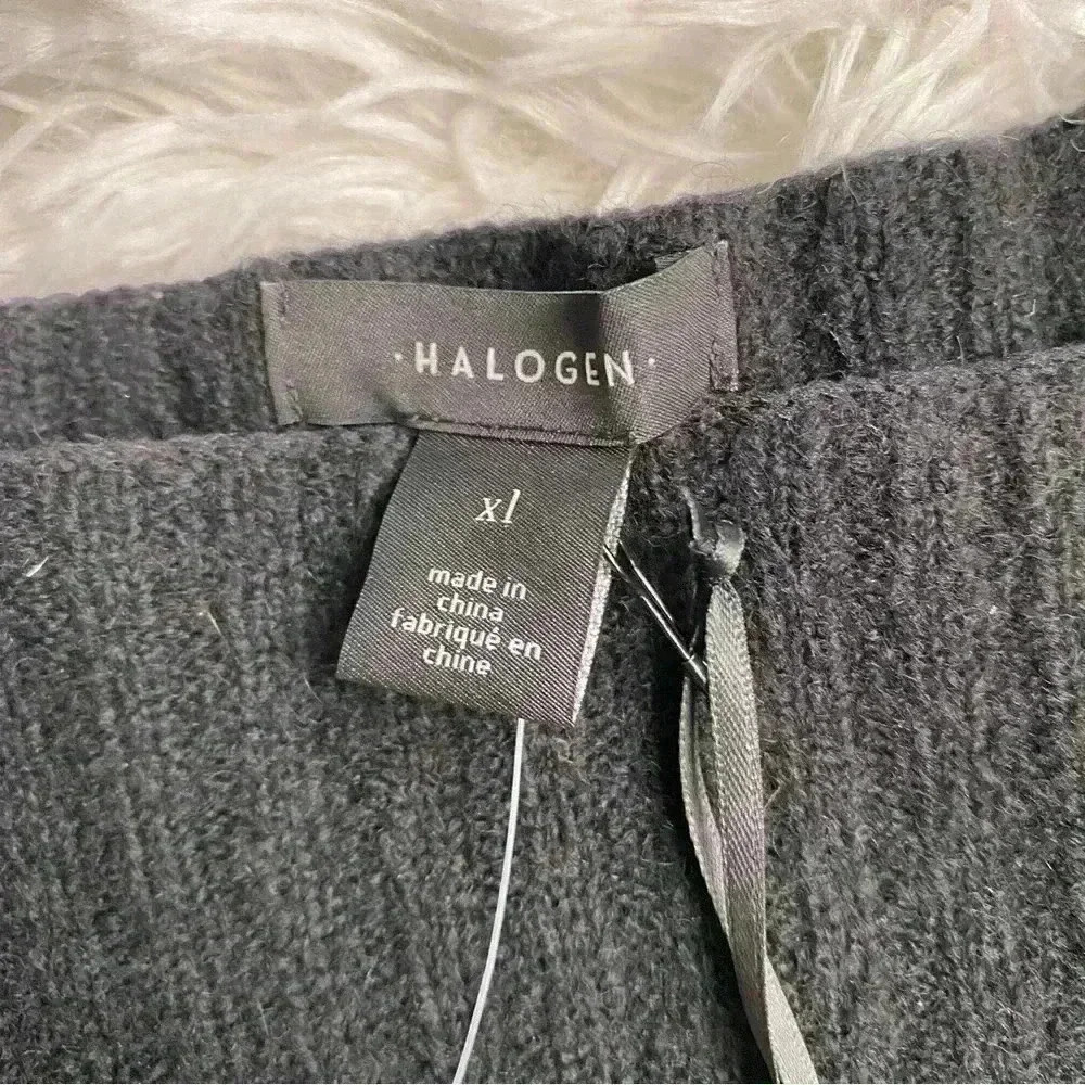 Halogen Sweater.  Ballon sleeves.  Black.  Size XL.  NWT. - Picture 4 of 7